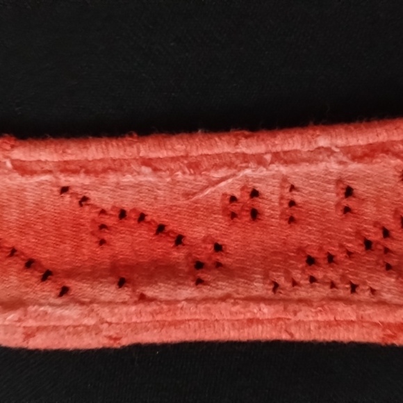 Free People orange racerback tunic Sz L Beautiful flare detail - Picture 5 of 11